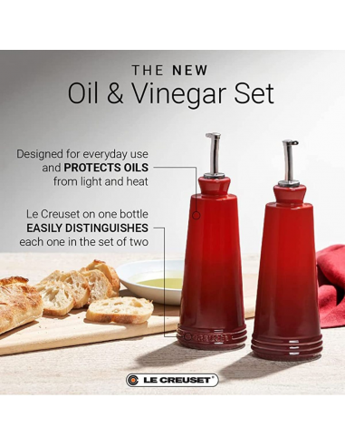 HUILE LECREUSET SET HUILE ET VINAIGRE...