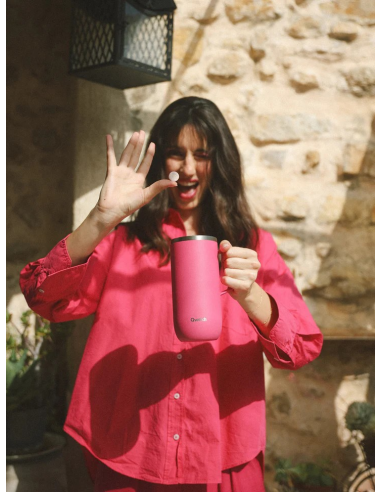THERMOS QWETCH COLD CUP MATT MAGENTA...