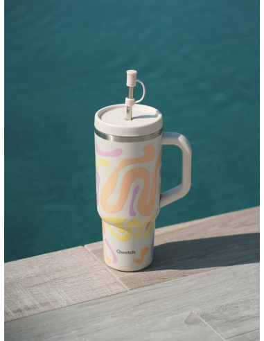 THERMOS QWETCH TRAVEL CUP WAVES SABLE...
