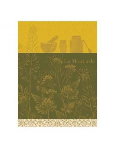 ESSUIE JACQUARD MOUTARDE EN FLEUR JAUNE