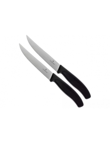 COUTEAU VICTORINOX A STEAK ET PIZZA NOIR