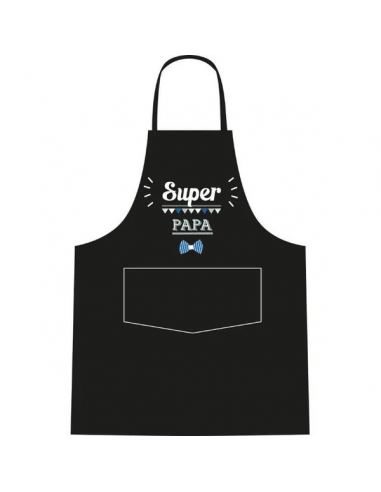 TABLIER ALMA MATER SUPER PAPA NOIR