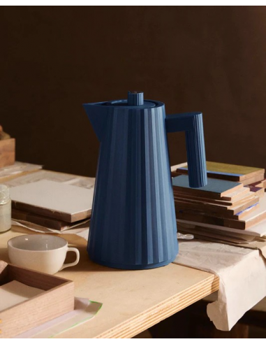 BOUILLOIRE ALESSI PLISSE BLEUE 1L