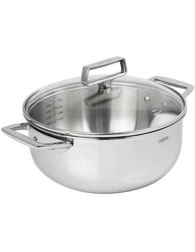 CASSEROLE CRISTEL 24CM CASTEL PRO...