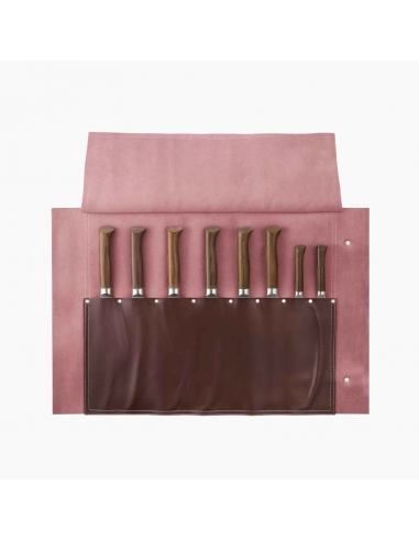 OPINEL NATTE 8 COUTEAUX SIMILI CUIR