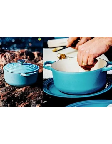 COCOTTE LE CREUSET RONDE 24 CM BLEU...