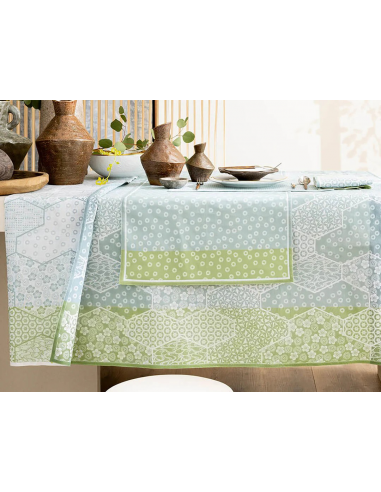NAPPE JACQUARD WAGARA CELADON 50 X 150