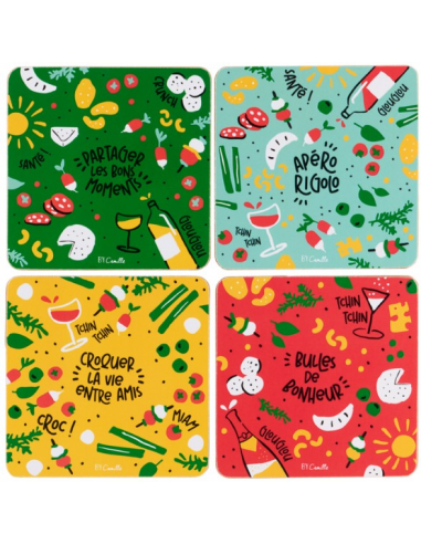 ACCESSOIRE VIN DLP SET DE 4 DESSOUS...