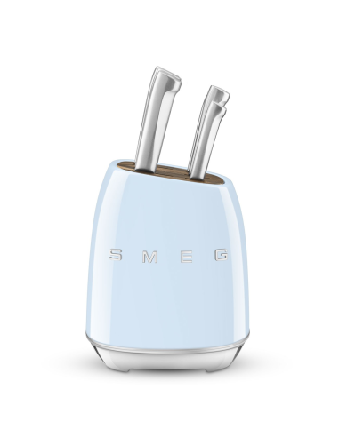 COUTEAU SMEG BLOC 6 COUTEAUX BLEU