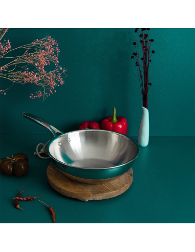 WOK CRISTEL CASTEL PRO INOX 20 CM