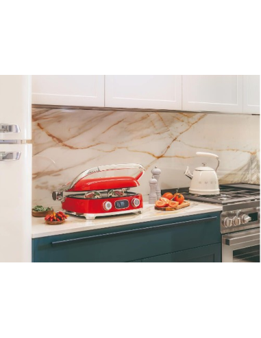 GRILL SMEG MULTIUSE GRILL ROUGE