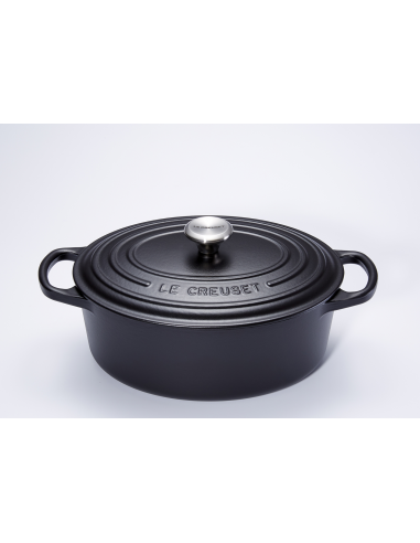 COCOTTE LE CREUSET OVALE 27 CM NOIR MAT