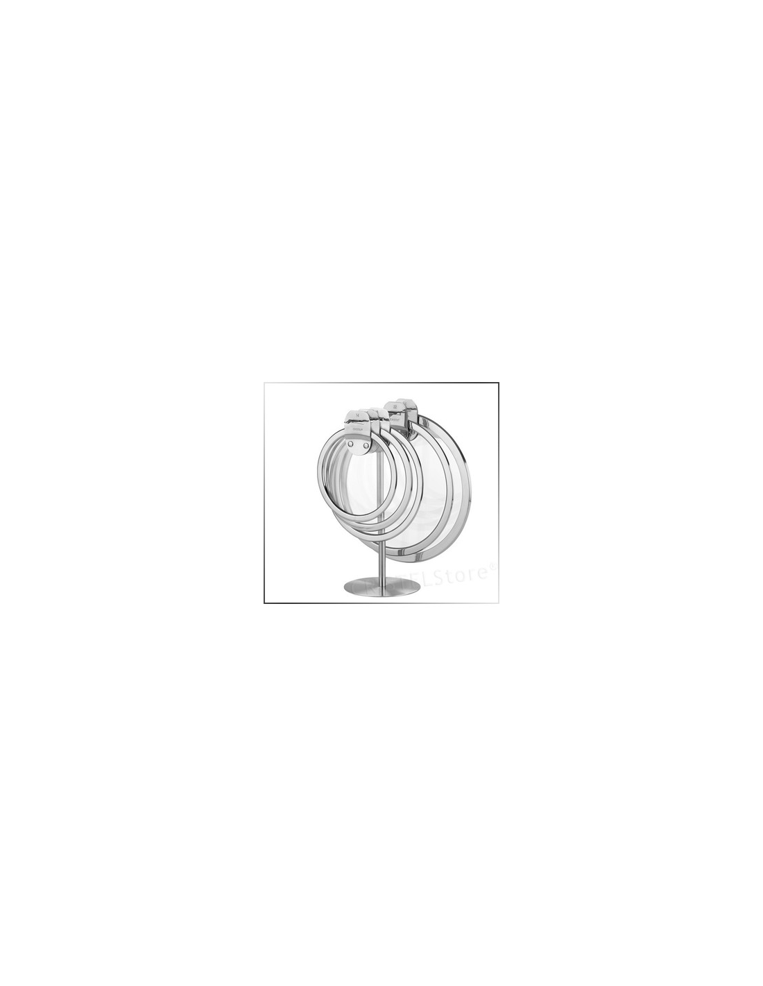 Couvercle En Verre Bombé Cristel 16 Cm - Castel'Pro, Transparent, Compatible Four Et Lave-vaisselle